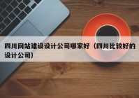 四川网站建设设计公司哪家好（四川比较好的设计公司）