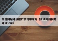 常德网站建设推广公司哪家好（长沙好的网站建设公司）