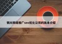 铜川网络推广seo优化公司的简单介绍